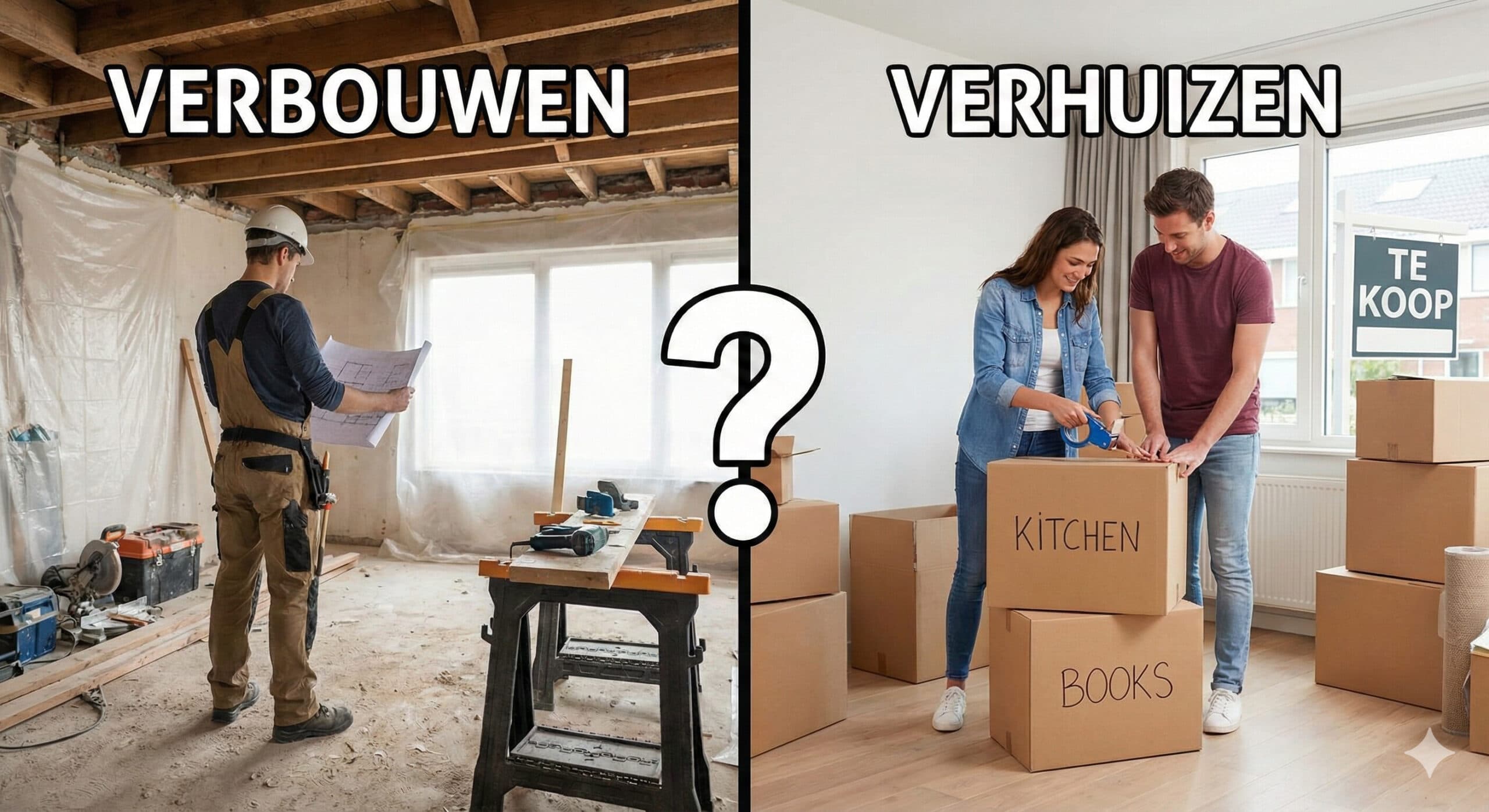 Verbouwen Of Verhuizen in België 2026 - Financiële & Praktische Vergelijking