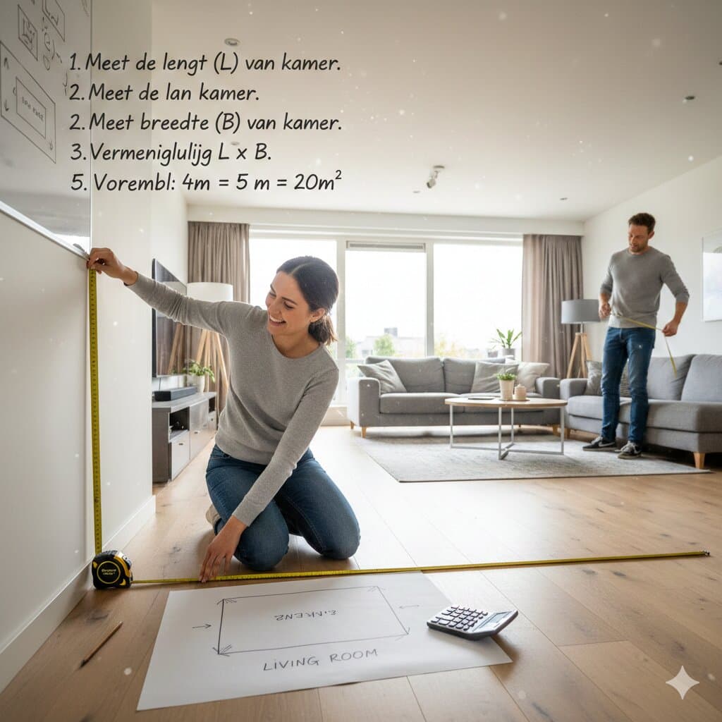 Hoe bereken ik vierkante meters voor mijn woning?
