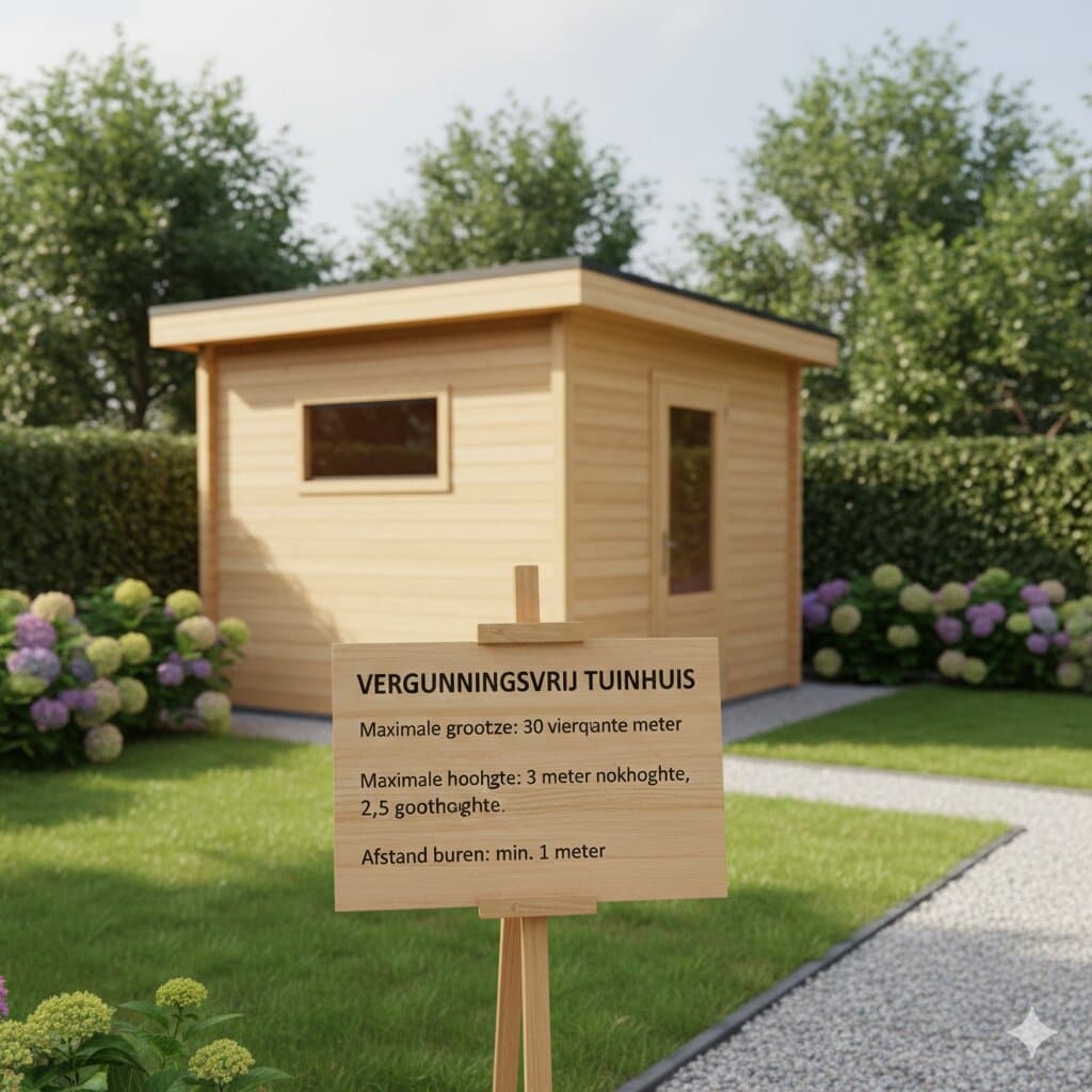 Hoe groot mag een tuinhuis zijn zonder vergunning?