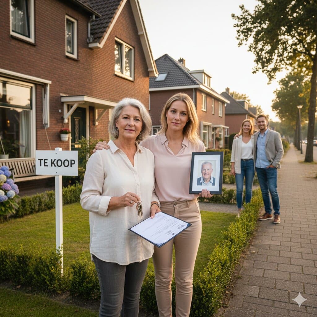 Moeder verkoopt huis na overlijden vader: mag dat?