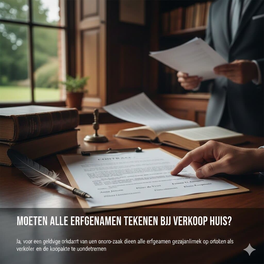 Moeten alle erfgenamen tekenen bij verkoop huis?