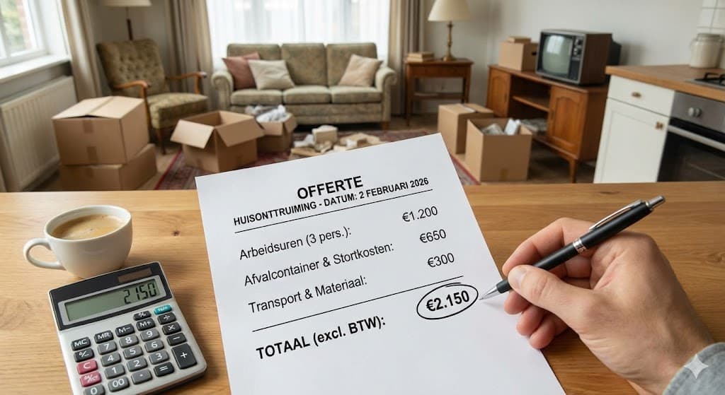 Wat Kost Het Om Een Huis Te Laten Leegmaken in België 2026 -Complete Prijsgids