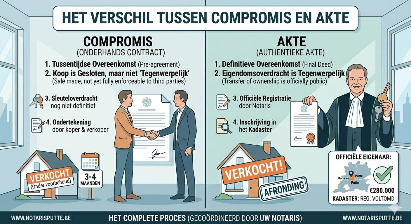 Verschil tussen compromis en akte: wat moet je weten?