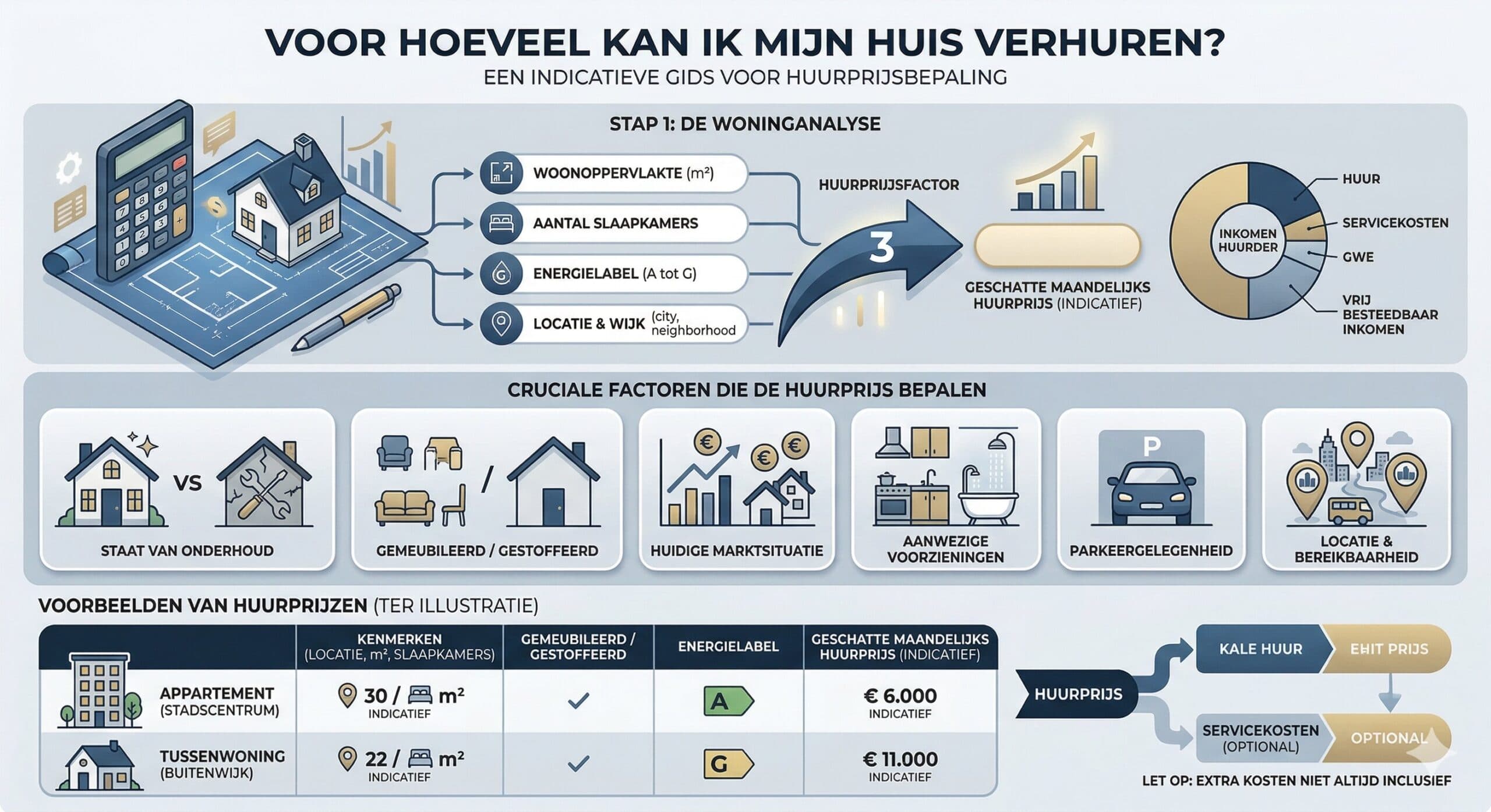Voor hoeveel kan ik mijn huis verhuren in België?