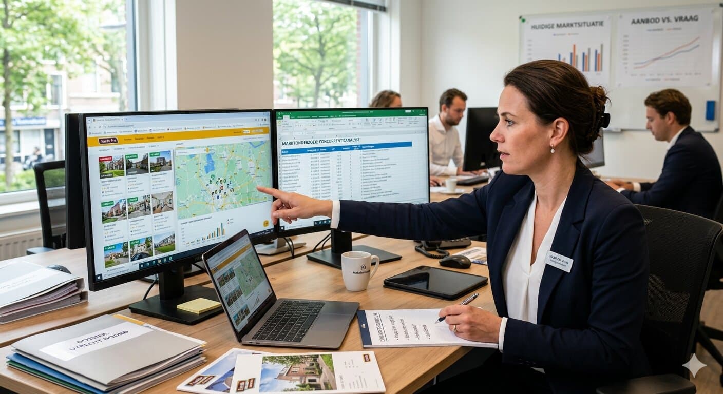 Hoe beoordeelt een verkoopmakelaar de concurrentie?