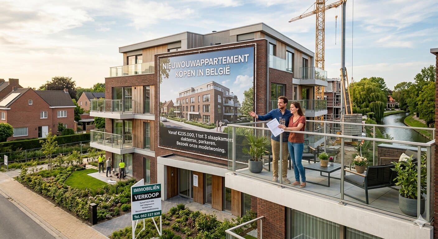 Nieuwbouwappartement kopen in België: waar moet je op letten?