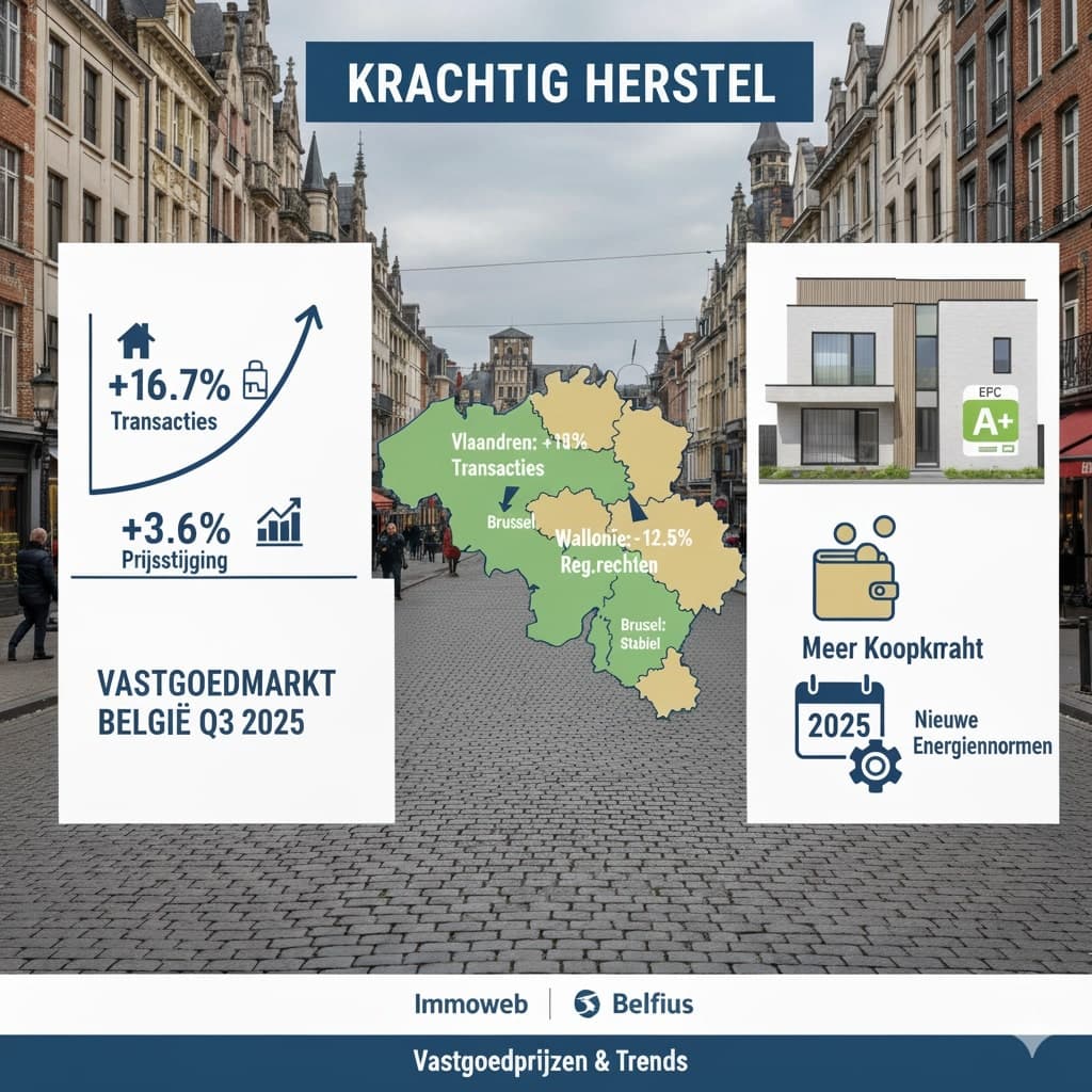 Vastgoedmarkt België: Krachtig Herstel Dankzij Lagere Rentes en Gunstige Regelgeving