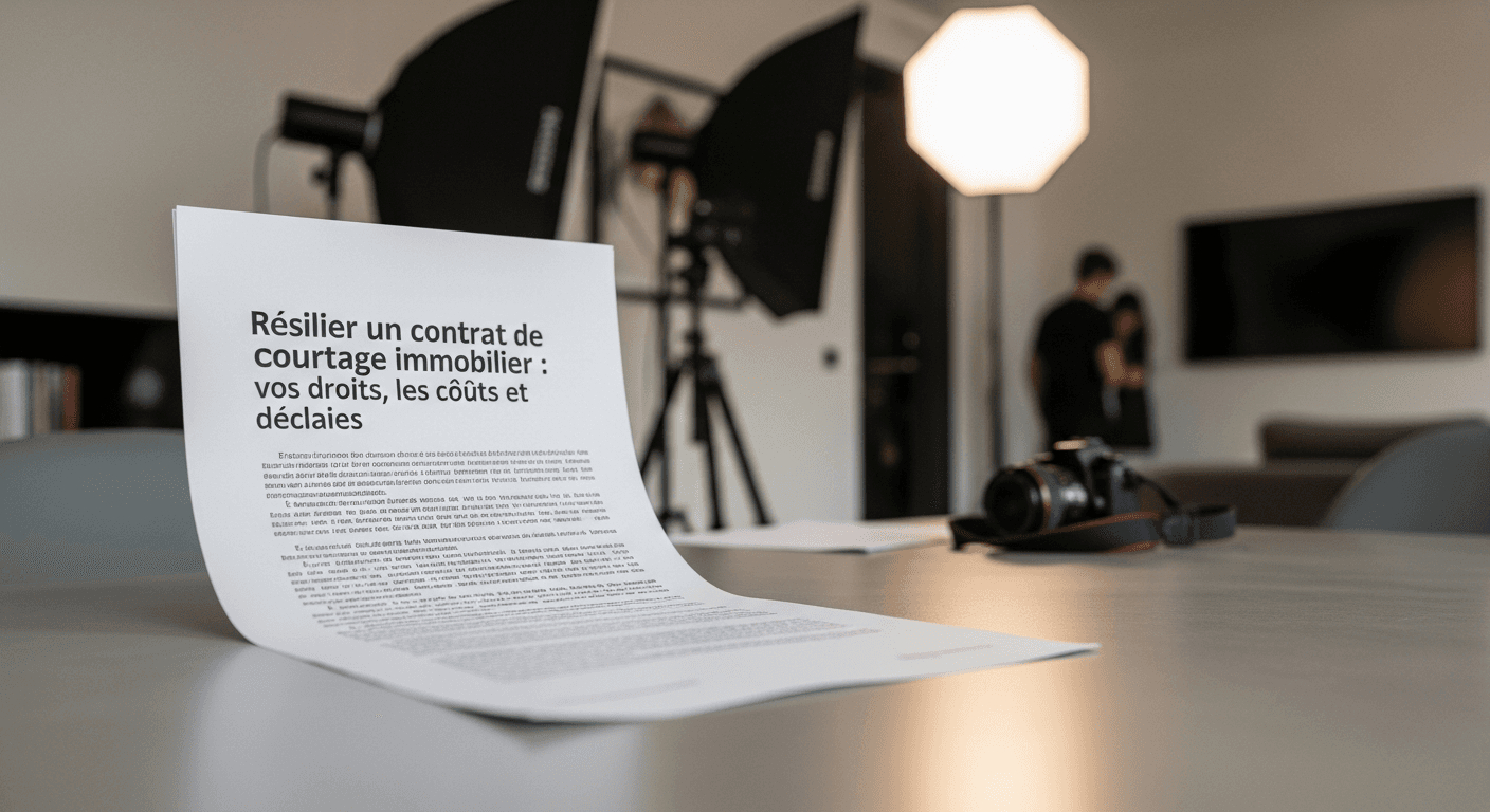 Résilier un contrat de courtage immobilier : vos droits, les coûts et les délais